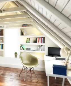 Attic Converted into office space